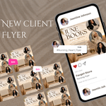 June Booking Flyer, June Books Open, Summer, Hair, Nails, Lash, Makeup, Appointment (Canva Template)