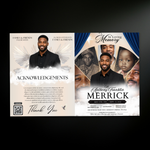 Elegant Funeral Program Canva Template |  8 Page Memorial Booklet