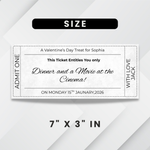 Editable Gift Ticket Template: DIY Birthday Voucher (Canva Template)