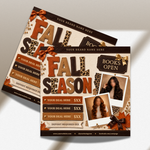 September Booking Flyer, Fall Booking Flyer, September Books Open Flyer, Hair Nails Wig Install Flyer, Salon Flyer, Editable Canva Template