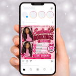 September Booking Flyer, Fall Booking Flyer, September Books Open Flyer, Hair Nails Wig Install Flyer, Salon Flyer, Editable Canva Template