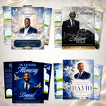 Funeral Program Template Bundle, Editable Canva Memorial Booklet, Celebration of Life, Obituary Order of Service, 8.5x11 Bifold
