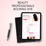 Beauty Saloon Website Template, Beauty Professionals Booking Site (Digital Download)