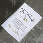 Memorial Table Sign, This Candle Burns Template (Digital Download)