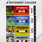Editable Soccer Ticket Template, Customizable Game Day, Birthday, Party Ticket | Canva Printable Digital