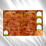 Orange Roses Funeral Program Template: 8-Page Memorial (Canva PDF)