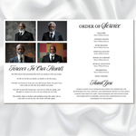 Funeral Program Template, Memorial Obituary (Canva Template)