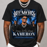 Memorial T-Shirt Canva Template, Blue Heavenly In Loving Memory, Celebration of Life Design
