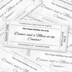 Editable Gift Ticket Template: DIY Birthday Voucher (Canva Template)
