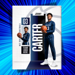 Basketball Flyer Template, Match Day Flyer, Sports Party Invitation, Basketball Event Flyer, Digital Download, Canva Editable