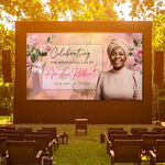 Pink Rose Funeral Slideshow Template, Celebration of Life (Canva, 30 Slides, MP4)