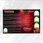 Red and Black Funeral Program Template: 8-Page Memorial (Canva PDF)