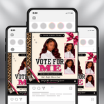 Homecoming Queen Campaign Flyer: Vote for Me - Canva Template