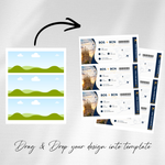 Editable Boarding Pass Canva Template, Printable Airline Ticket, Boarding Pass Surprise Trip, Digital Download DIY Boarding Ticket.