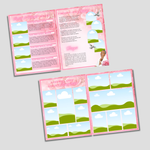 Pink Roses Funeral Program Template: 8-Page Memorial (Canva, PDF Download)