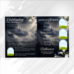 Grey Sky & White Lilies Funeral Program – preview image 4