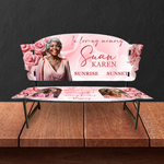 Memorial Bench 10 Canva Templates, Editable, Roses Design, Celebration of Life (PDF File)