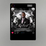 Balloon Release Memorial Flyer: Editable Canva Template (Digital Download)