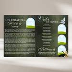 Black & Gold Funeral Program Template – preview image 4