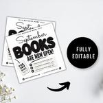 September Booking Flyer, Fall Booking Flyer, September Books Open Flyer, Hair Nails Wig Install Flyer, Salon Flyer, Editable Canva Template