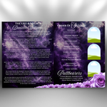 Purple Funeral Program Canva Template | 8 Page Memorial Booklet