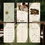 Animated Sage Green Wedding Invitation – preview image 3