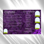 Purple Roses Funeral Program Template: 8-Page Memorial (Canva, Digital Download)