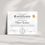 Editable Gold Certificate Template: Modern Recognition Award (Canva Downloadable Template)