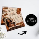 September Booking Flyer, Fall Booking Flyer, September Books Open Flyer, Hair Nails Wig Install Flyer, Salon Flyer, Editable Canva Template
