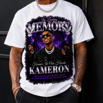 Memorial T-Shirt Canva Template, Purple Heavenly In Loving Memory, Celebration of Life Design