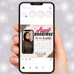 April Booking Calendar Editable Template, April Flyers Template April Bookings Flyer Canva For Lash Hair Nails MUA (Digital Download)