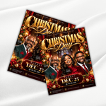 Christmas Sunday Church Flyer Template-Editable Canva-Holiday Celebration Event Graphics-Worship Service-Community Church Gala-Modern Design
