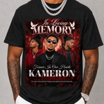 Memorial T-Shirt Canva Template, Red Heavenly In Loving Memory, Celebration of Life Design