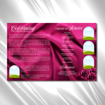 Pink Roses Funeral Program Template: 8-Page Memorial (Canva PDF)