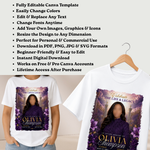 Purple Flowers Memorial T-Shirts Template, In Loving Memory, Funeral Background, Funeral Celebration, Canva