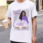 Purple Roses, Memorial T-Shirts Template, In Loving Memory, Funeral Background, Funeral Celebration, Canva