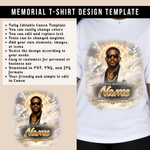Memorial T-Shirt Canva Template, In Loving Memory, Celebration of Life Design