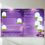 Purple Roses Funeral Program Template: 8-Page Memorial (Canva, PDF Download)