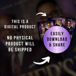 Father’s Day Flyer Template for Night of Honor, Event Guest Speaker Modern Purple & Gold Editable Canva