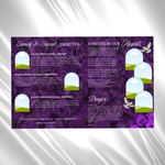 Purple Roses Funeral Program Template: 8-Page Memorial (Canva, Digital Download)