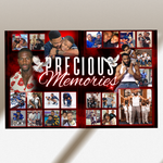 Red Funeral Program Canva Template | Red Theme | 8 Page Memorial Booklet