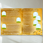 Gold Roses Funeral Program Template: 8-Page Memorial (Canva, PDF Download)