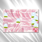 Pink Roses Funeral Program Template: 8-Page Memorial (Canva PDF)