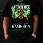 Memorial T-Shirt Canva Template, Green Heavenly In Loving Memory, Celebration of Life Design