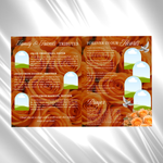 Orange Roses Funeral Program Template: 8-Page Memorial (Canva PDF)