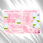 Pink & White Roses Funeral Program Template: 8-Page Memorial (Canva PDF)