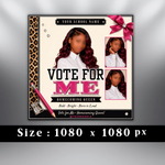 Homecoming Queen Campaign Flyer: Vote for Me - Canva Template