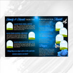 Blue and Black Funeral Program Template: 8-Page Memorial (Canva PDF)