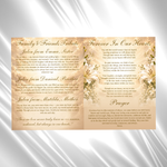Funeral Program Template: 8-Page Memorial Program