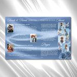 Horizon Roses Funeral Program Template: 8-Page Memorial (Canva PDF)